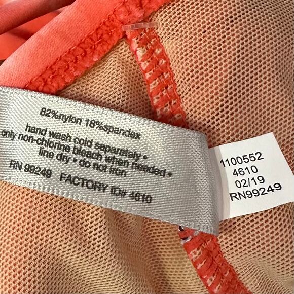 NWT Catherine's Tie Dye Tiered Swim Dress Coral Striped Plus Size 18W - Picture 10 of 12